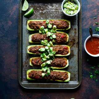Mexican Tuna Zucchini Boats