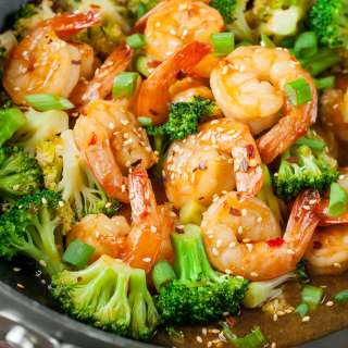 Szechuan Shrimp and Broccoli