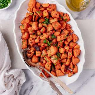 Roasted Sweet Potatoes and Carrots