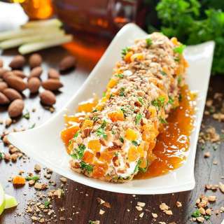 Honey, Apricot, and Almond Goat Cheese Spread