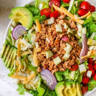 21 Dinner Salad Recipes + Cheeseburger Salad Recipe