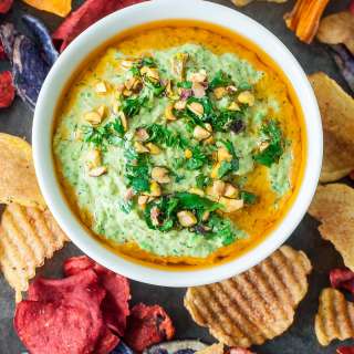 Cilantro Pistachio Hummus