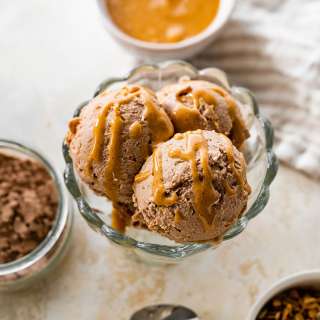 Chocolate Peanut Butter Ninja Creami Protein Ice Cream