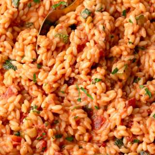 Tomato Zucchini Orzo