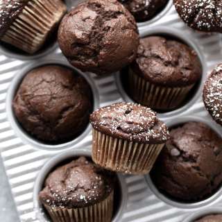 Mini Pumpkin Chocolate Muffins