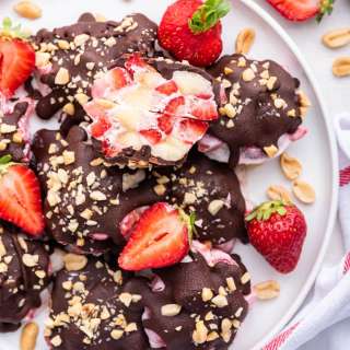 Chocolate Strawberry Banana Yogurt Clusters