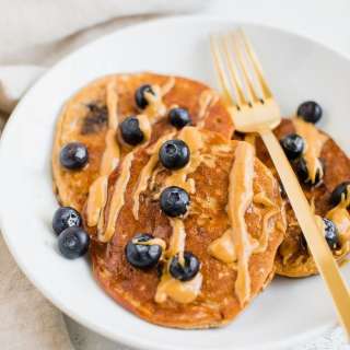 Blueberry Protein Pancakes