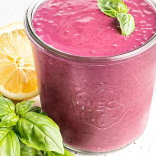 Blueberry Basil Weight Loss Smoothie