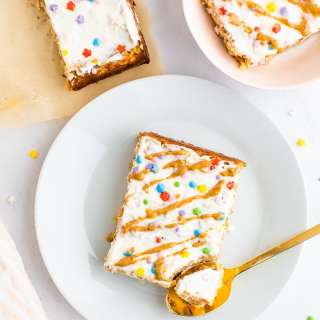 Birthday Cake Baked Oatmeal