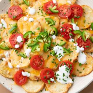 Vegetarian Irish Nachos