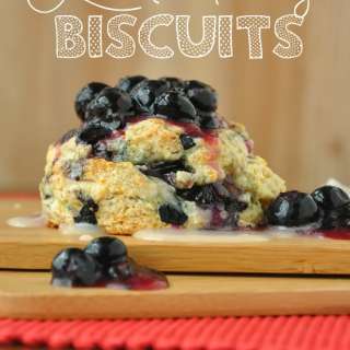 Lemon Blueberry Biscuits with Lemon Honey Glaze