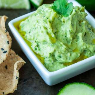 Cilantro Avocado White Bean Dip