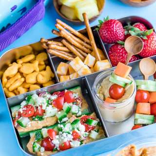 Hummus Cucumber Boats