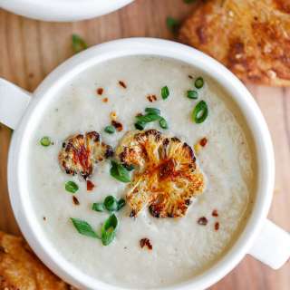 Creamy Roasted Cauliflower Soup