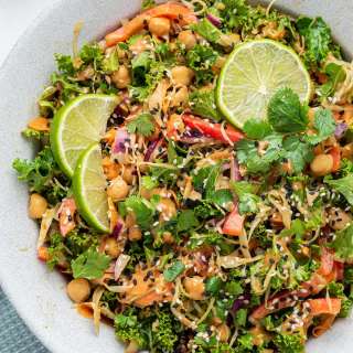 Kale & Cabbage Pad Thai Salad