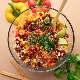 Cranberry Cilantro Quinoa Salad