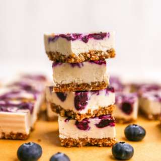 Vegan Blueberry Cheesecake Bars