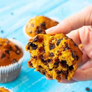 The Best Pumpkin Muffins with Chocolate Chips Recipe