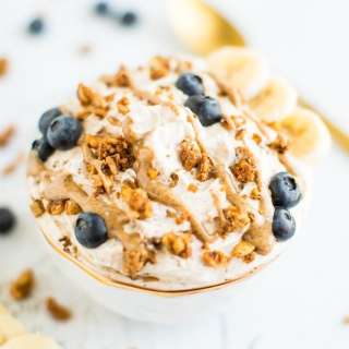 Whipped Peanut Butter Yogurt Bowl