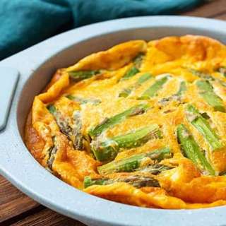 Ham and Asparagus Crustless Quiche Recipe