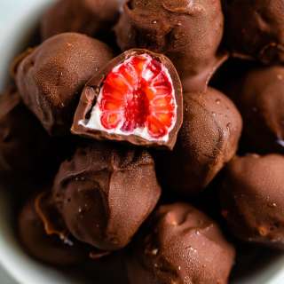 Chocolate Frozen Raspberries