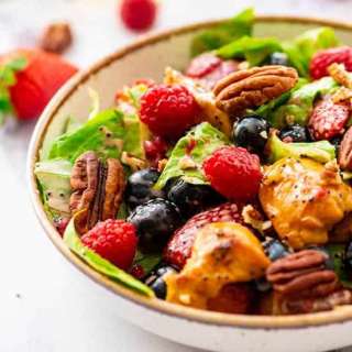 Berry Chicken Salad with Poppy Seed Dressing Recipe