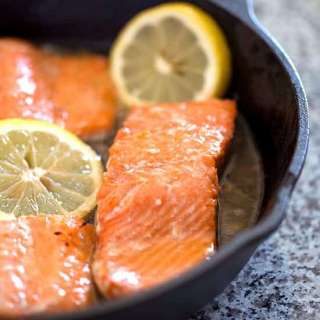Honey Lemon Skillet Salmon