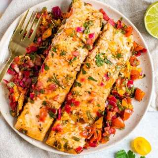 Oven Baked Fish with Tomatoes and Herbs