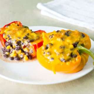 Chipotle Black Bean & Corn Stuffed Peppers