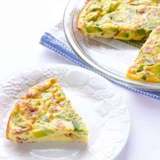 Avocado Bacon Crustless Quiche Recipe