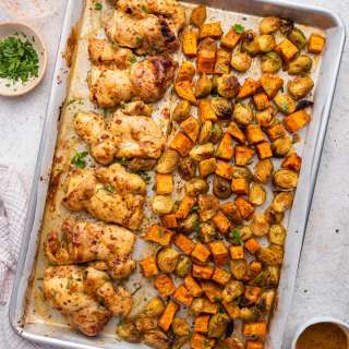 Honey Mustard Chicken Sheet Pan Meal