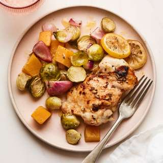 One-Pan Roasted Chicken with Veggies