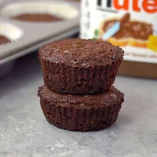 2 Ingredient Nutella Brownie Bites