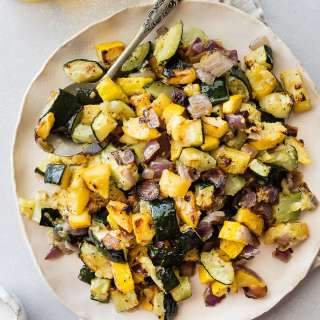 Roasted Zucchini and Squash