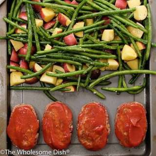 Sheet Pan Meatloaf & Veggies Recipe