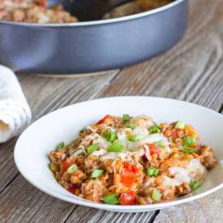 One Pot Wonder Stuffed Pepper Skillet