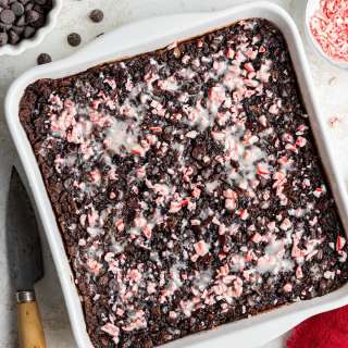 Chocolate Peppermint Baked Oatmeal