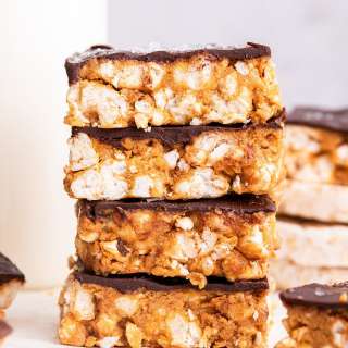 No Bake Peanut Butter Crunch Bars