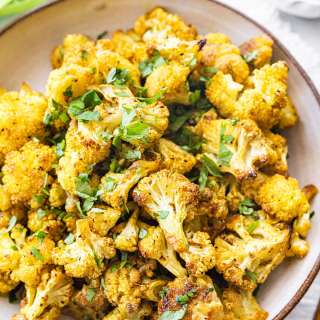 Curry Roasted Cauliflower