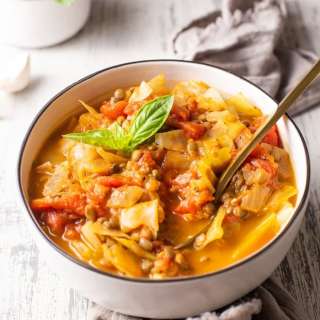 Cabbage Lentil Soup
