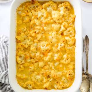 Baked Cauliflower Mac and Cheese
