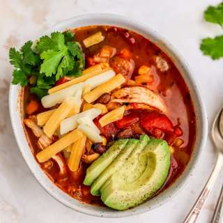 Slow Cooker Chicken Enchilada Soup