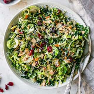 Kale and Brussels Sprout Salad