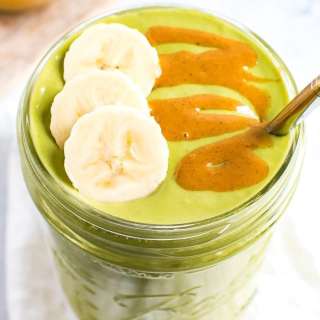 Peanut Butter Banana Green Smoothie