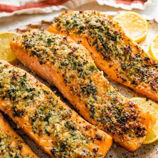 Baked Parmesan Crusted Salmon