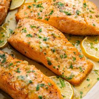 Garlic Butter Pan Seared Salmon