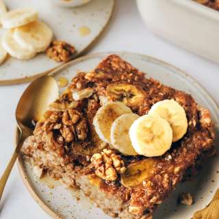 Banana Bread Baked Oatmeal