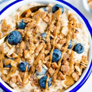 Blueberry Cobbler Overnight Oats