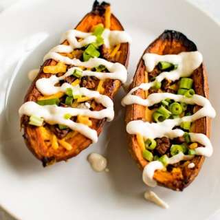 Healthy Sweet Potato Skins