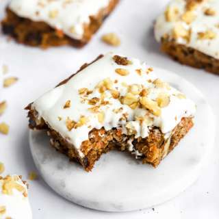 Healthy Carrot Cake Bars